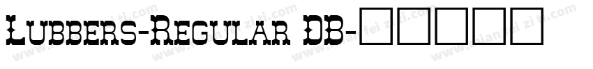 Lubbers-Regular DB字体转换